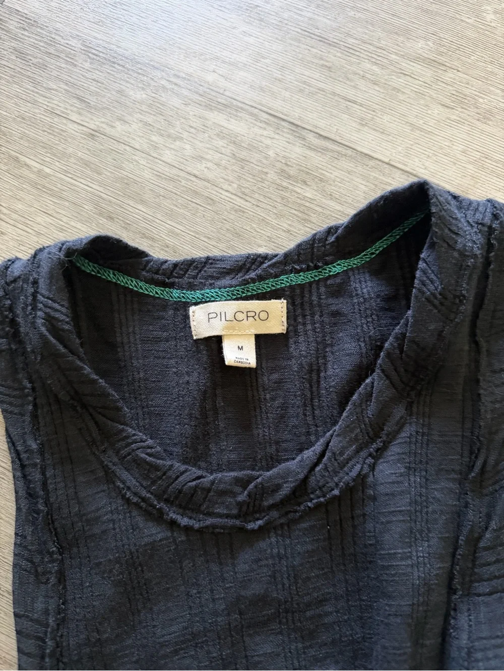 Pilcro for Anthropologie ribbed racerback tank top